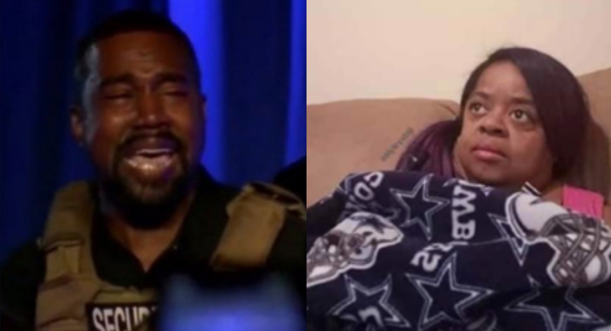 Memes de primer evento presidencial de Kanye West llorando