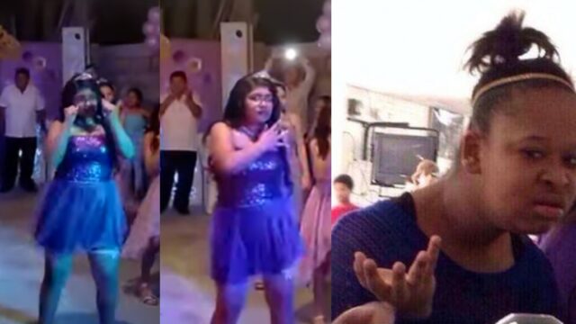 QuinceaÃ±era hace baile con canciones de Tik Tok en su fiesta