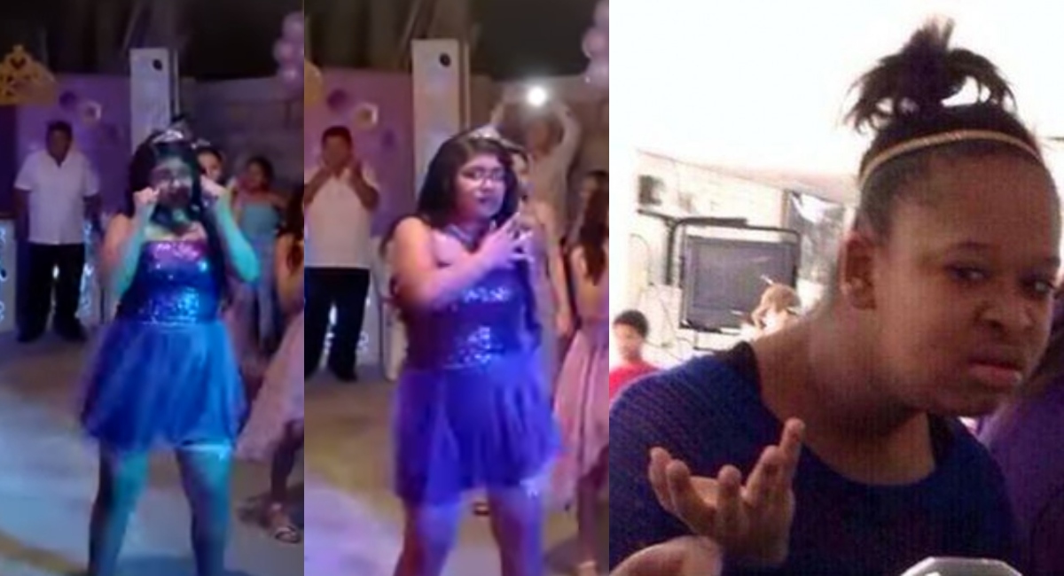 Quinceañera hace baile con canciones de Tik Tok en su fiesta