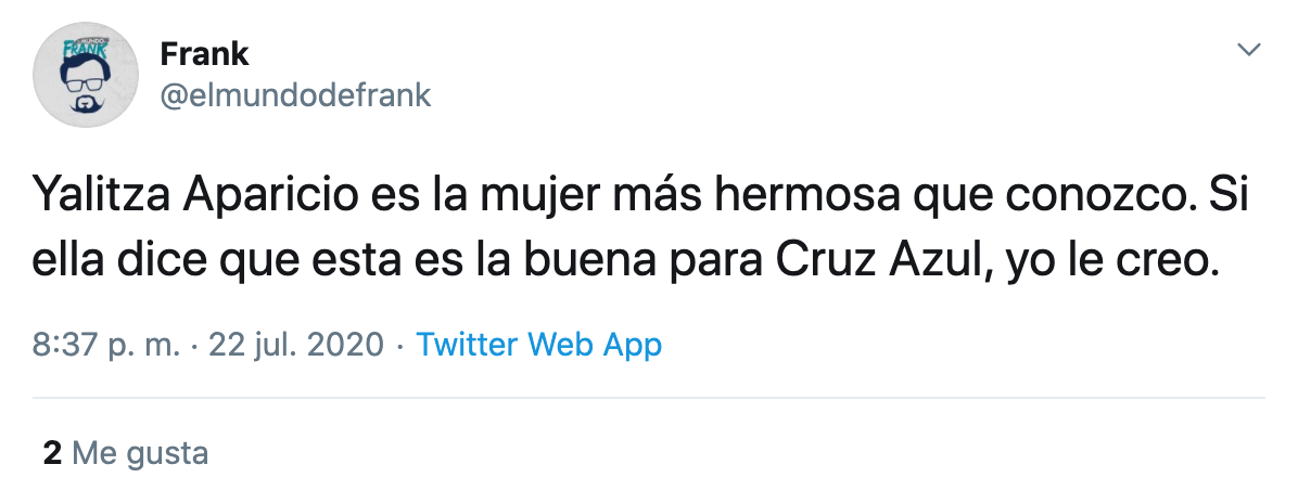 Yalitza Aparicio muestra su apoyo al Cruz Azul