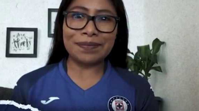 Yalitza Aparicio muestra su apoyo al Cruz Azul en video