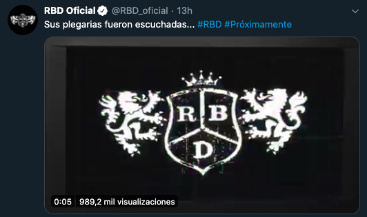 RBD anuncia que regresa oficialmente redes sociales: Video