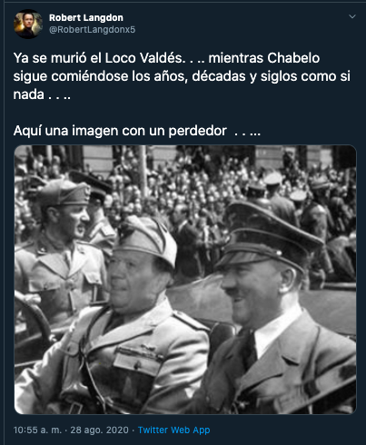 Se pasan: tras muerte de "El Loco" Valdés, Internet revive memes de Chabelo el inmortal