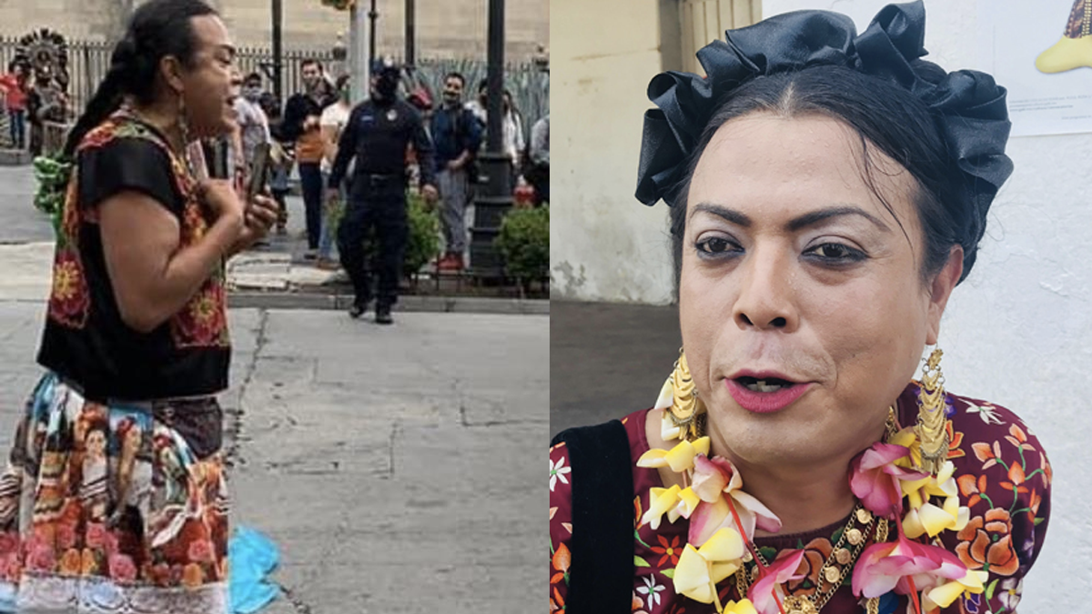 Detienen a Lady Tacos de Canasta y le confiscan su bicicleta