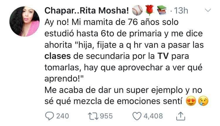 Abuelos toman clases en televisión para terminar estudios