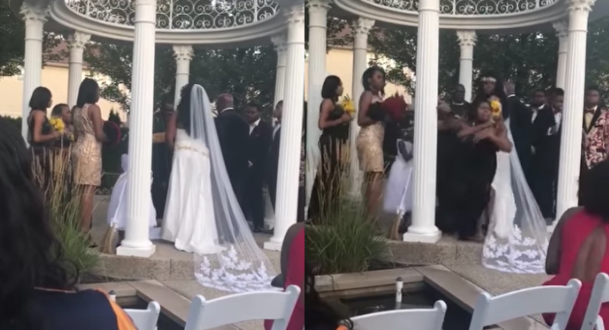 Amante interrumpe boda para decir está embarazada del novio