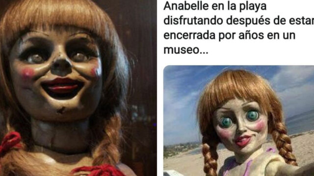 Annabelle se escapa del museo memes