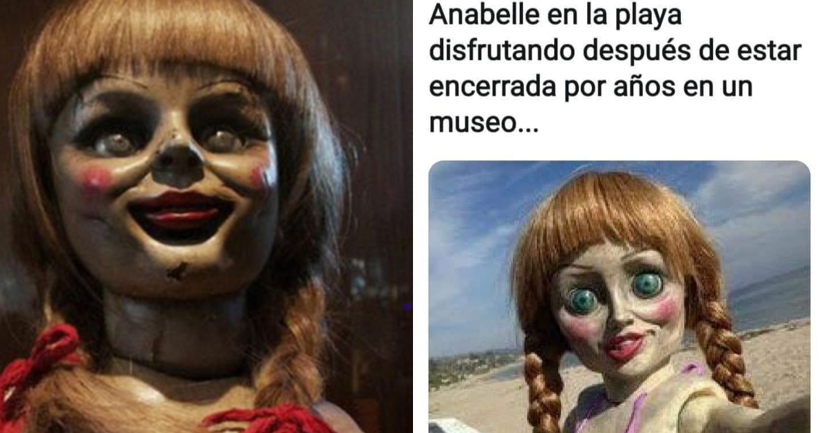 Annabelle se escapa del museo memes