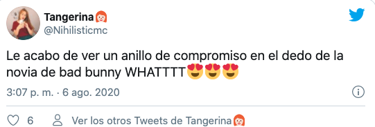 Bad Bunny y novia desatan rumores de boda por anillo