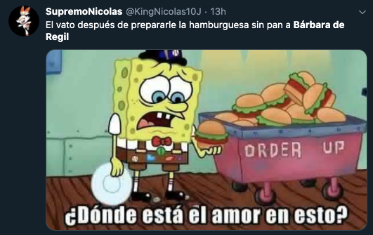 Bárbara de Regil pide hamburguesa sin pan le hacen memes