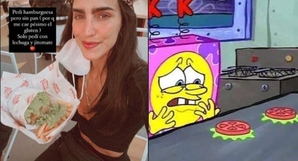 Bárbara de Regil pide hamburguesa sin pan le hacen memes