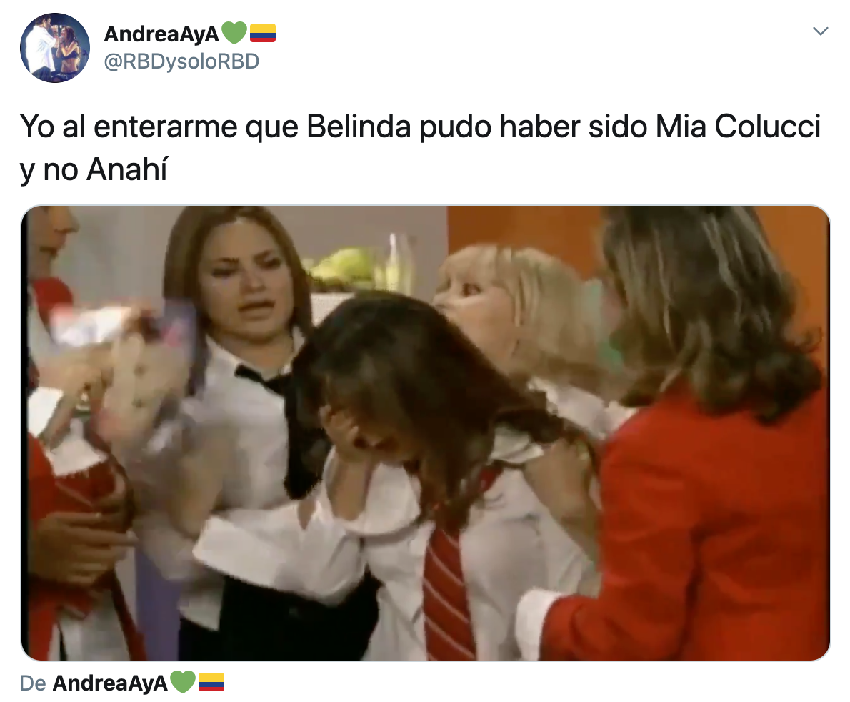 Revelan que Belinda iba a ser Mia Colucci en Rebelde