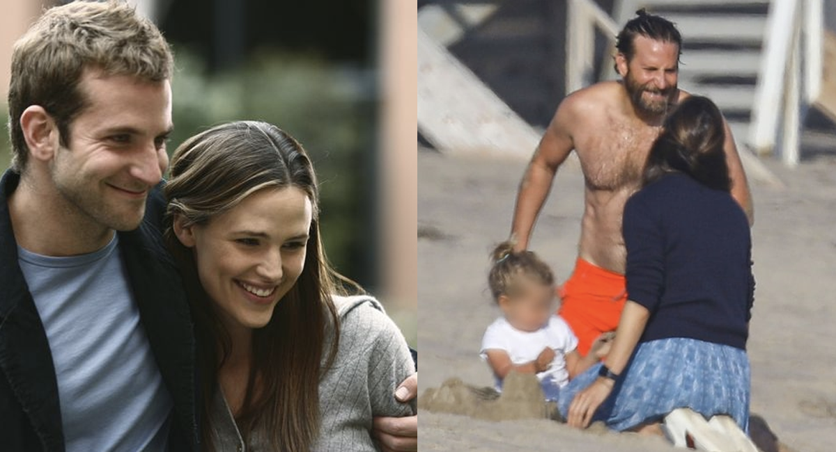 Lágrimas de Lady Gaga: Captan a Bradley Cooper acaramelado con Jennifer Garner en la playa