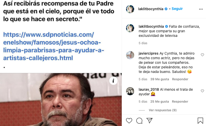 Cynthia Klitbo vuelve a causar pelea contra Jesús Ochoa
