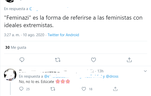 Dross llama Feminazis a las mujeres y lo cancelan otra vez