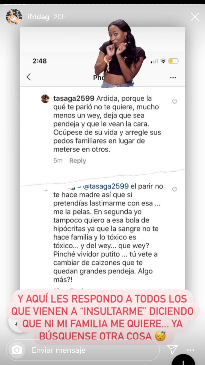 Frida Sofía arremete contra Ferka por reconciliación con Christian Estrada