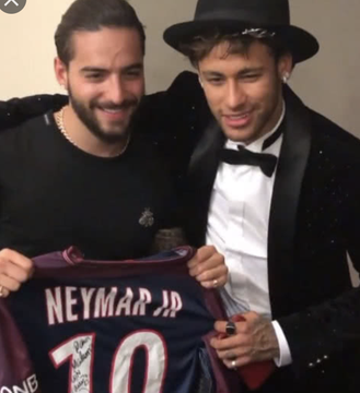 Maluma: Neymar sale con su ex novia Natalia Barulich