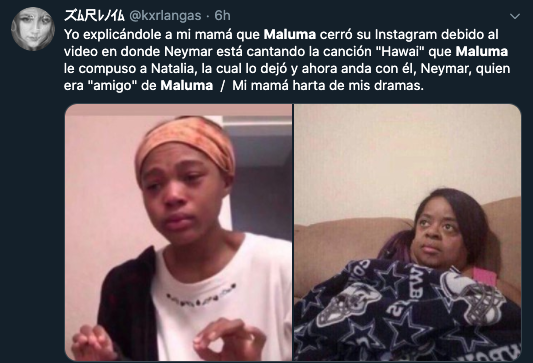Maluma cierra Instagram tras burla Neymar por ex novia
