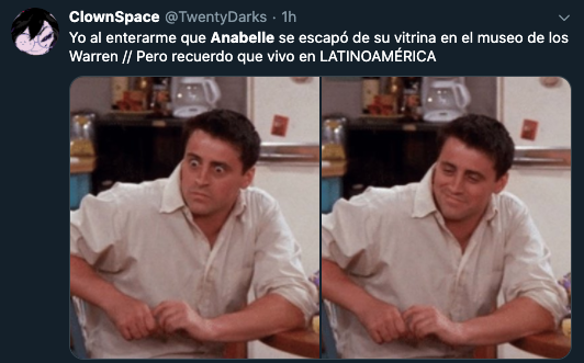 Anabelle se escapa del museo de los Warren: Memes