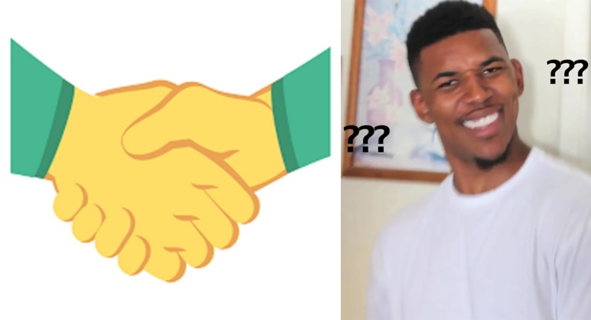 Emoji de apretón de manos no tiene otro color por esta razón