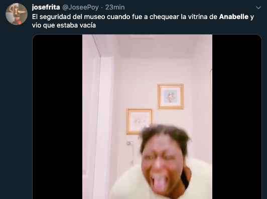 Anabelle se escapa del museo de los Warren: Memes