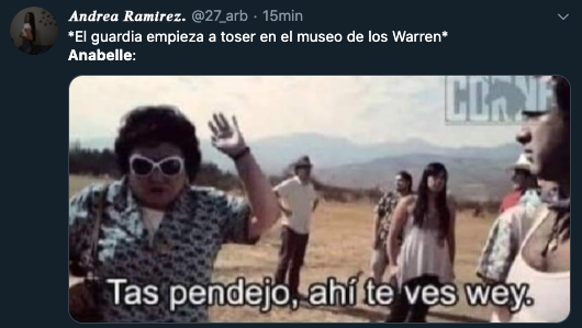 Anabelle se escapa del museo de los Warren: Memes