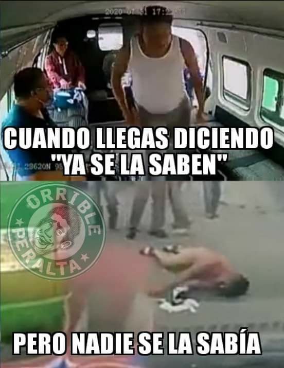 Pasajeros golpean asaltante en combi y crean memes