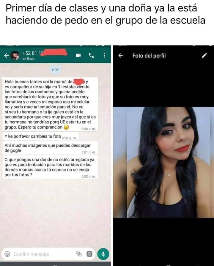 Mujer pide a otra cambiar su foto de perfil en Whatsapp