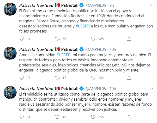 Paty Navidad dice que violencia a mujeres es porque se dejan