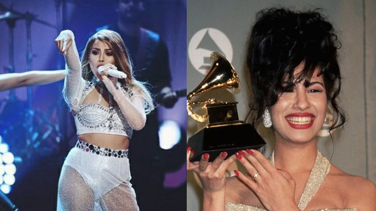 Danna Paola rinde espectacular tributo a Selena Quintanilla en los Premios Juventud
