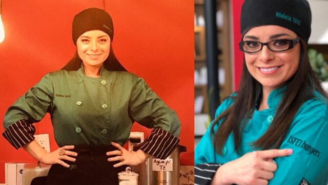 Violeta Isfel vende hamburguesas en su nuevo restaurante