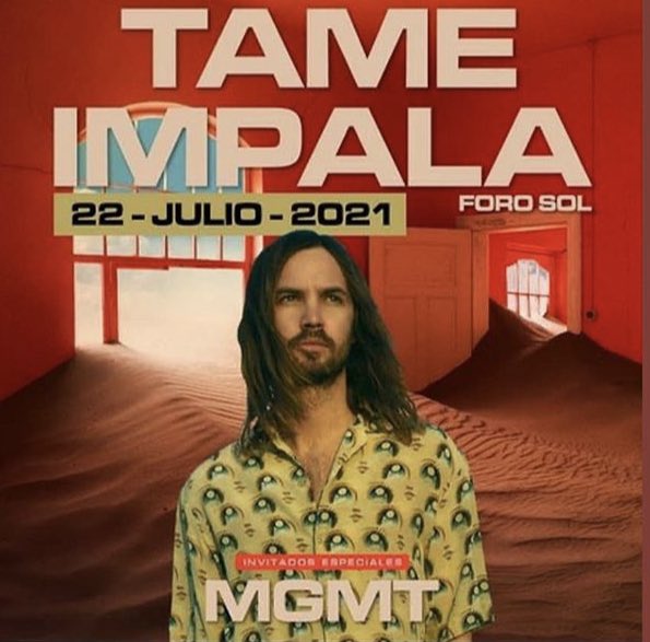Anuncio concierto Tame Impala Foro Sol