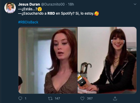 20 mejores memes de como hemos vivido el regreso de RBD en pleno 2020