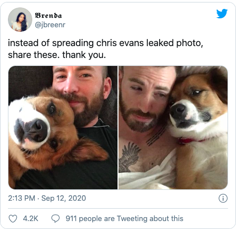 Chris evans compartió su "pack" de fotos por error e Internet lo defiende