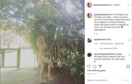 Foto de Gwyneth Paltrow en su cumpleaños 48
