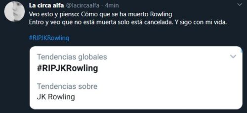¿J.K. Rowling murió? Crean RIPJKRowling en twitter y las redes explotan con el hashtag