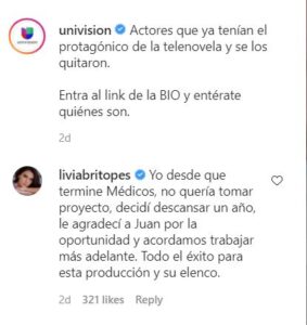 Livia Brito no se quedó callada