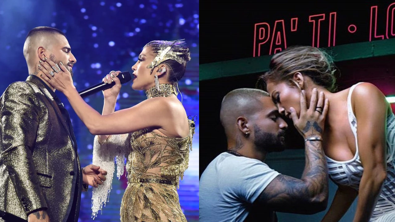 Maluma Jennifer Lopez Beso