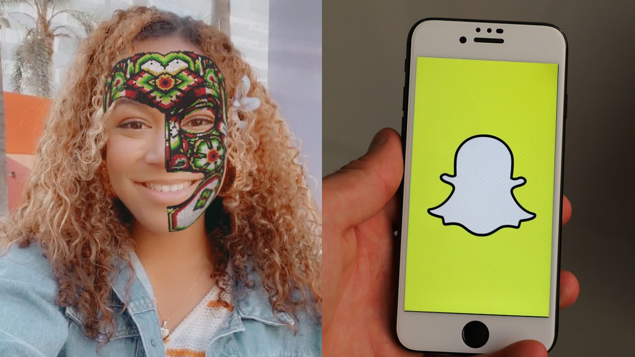 Snapchat Filtro Máscara Huichol