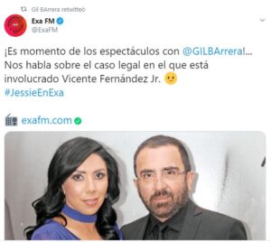 Vicente Fernández Jr. y Karina Ortegón