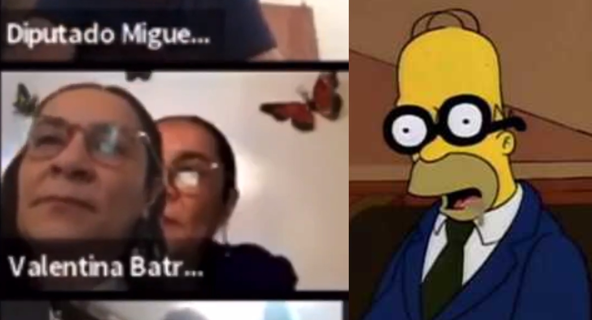 Diputada Valentina Batres finge estar en reunión virtual y fija una foto como si pusiera atención