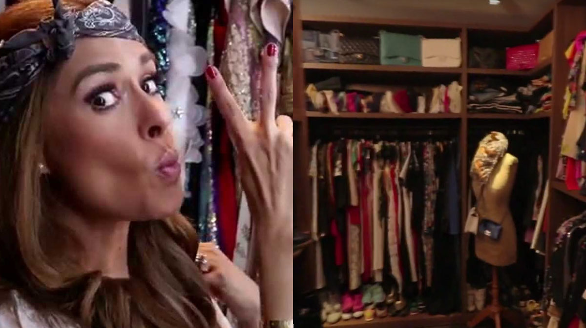 Galilea Montijo nos lleva por un paseo dentro de su lujoso clóset