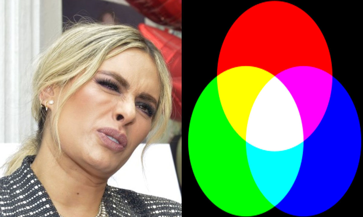 Galilea Montijo confunde los colores primarios y la tunden en internet