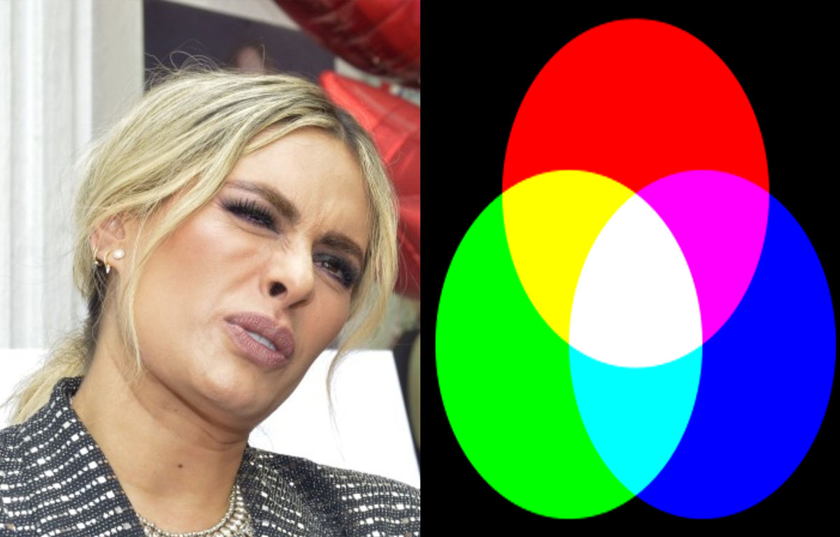 Galilea Montijo confunde los colores primarios y la tunden en internet