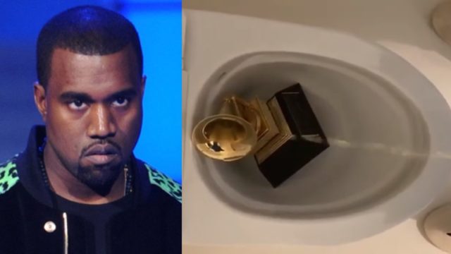 Kanye West orina sobre su Grammy luego de jurar que no hará música nueva