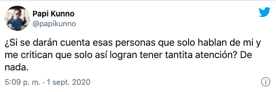 Kunno responde a las críticas que recibió por cobrar sus saludos