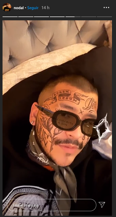 Mamá de Christian Nodal lo regaña por su tatuaje en la cara
