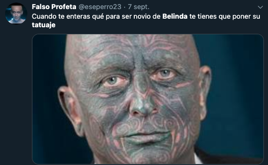 Memes de Belinda y Nodal por los tatuajes que se hicieron en pareja