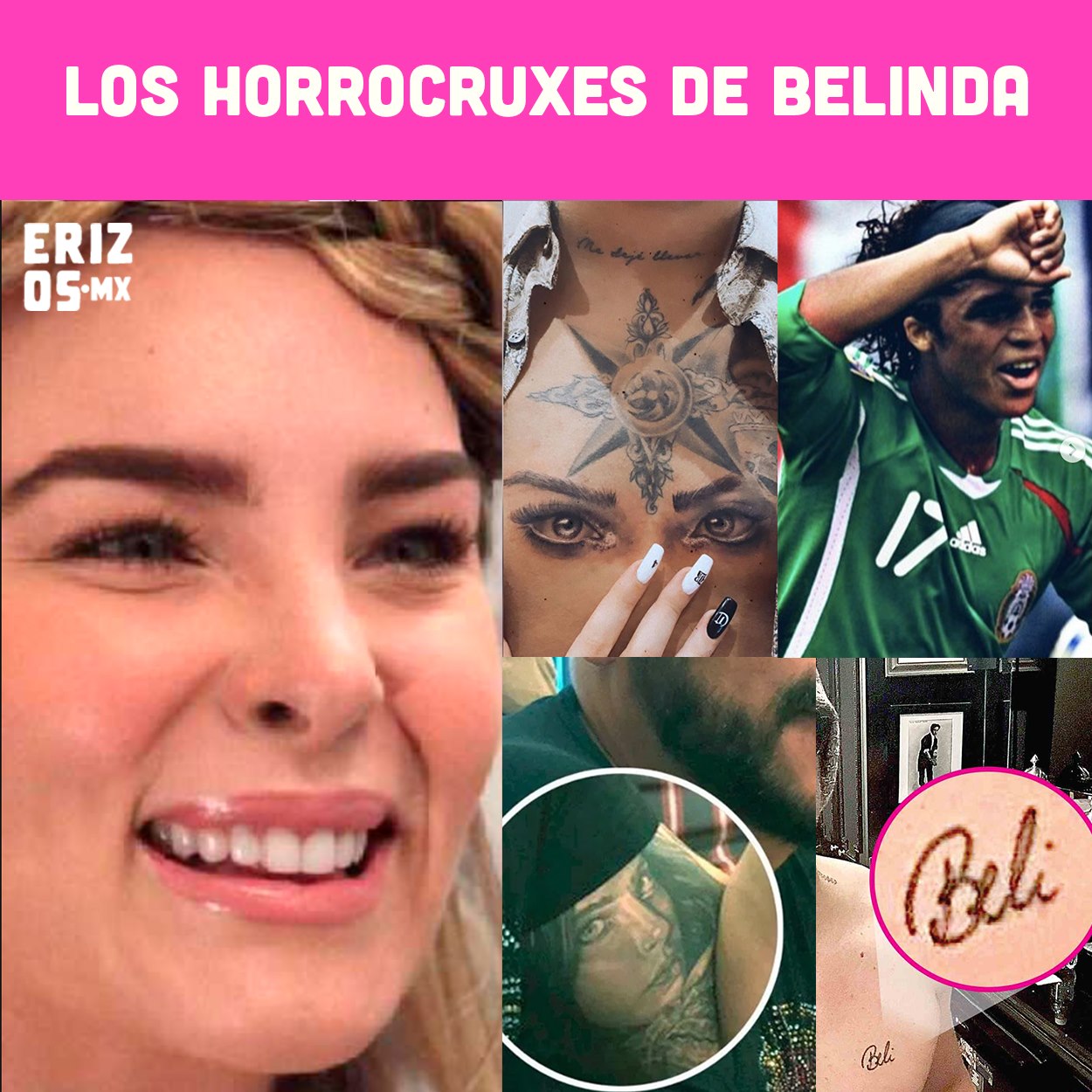 Memes de Belinda y Nodal por los tatuajes que se hicieron en pareja
