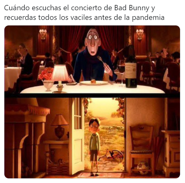 Los mejores memes del concierto virtual de Bad Bunny